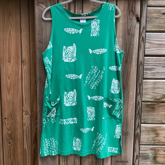 I.G. Sport Dresses Worn Once Ig Sport Fish Print Swim Coverup Sun